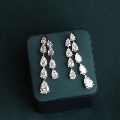 Margaux Pear Cascade Chandeliers